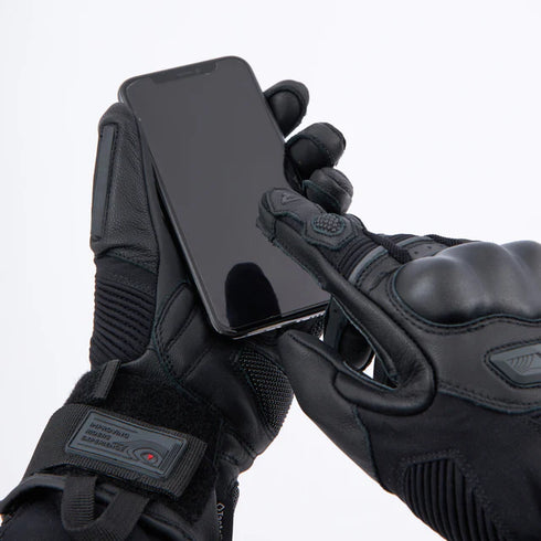 GUANTES REBELHORN LEATHER GLOVES RANGE BLACK